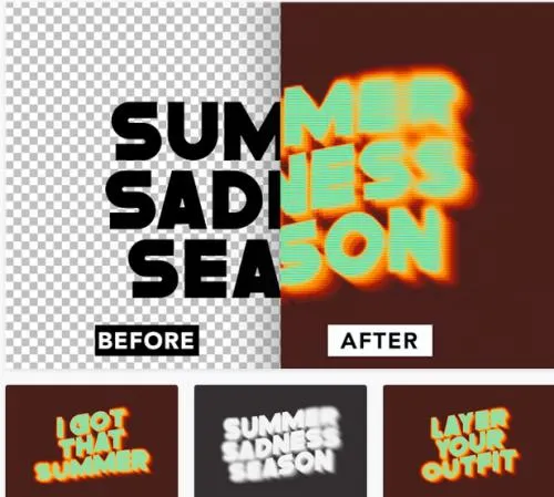 Layer Blur Text Effect - QMHVE4N