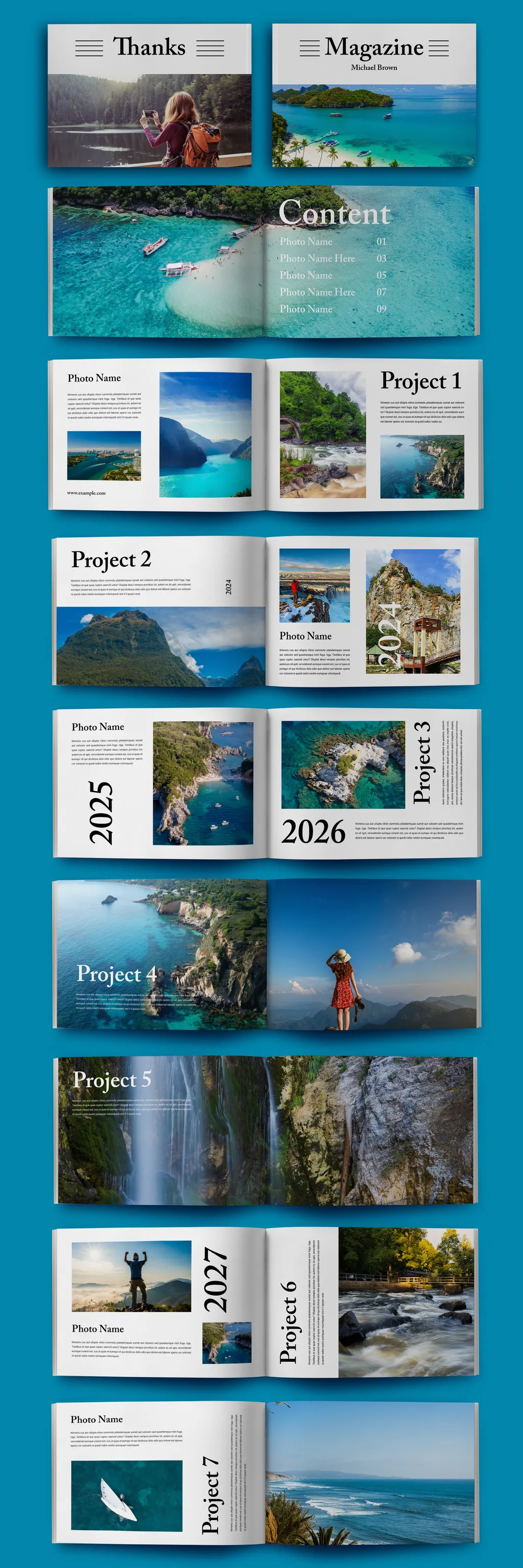 Adobestock - Magazine Template Layout 723806224