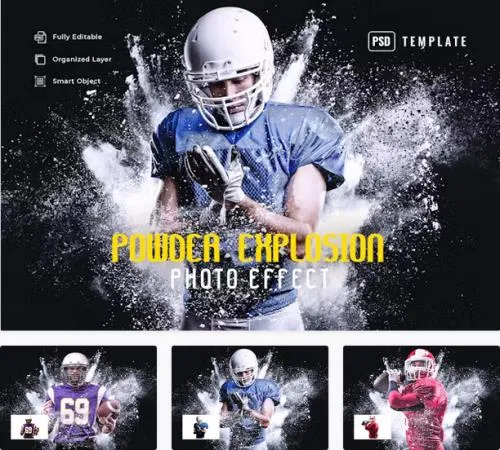 Powder Explosion Photo Effect - PPDCZRU