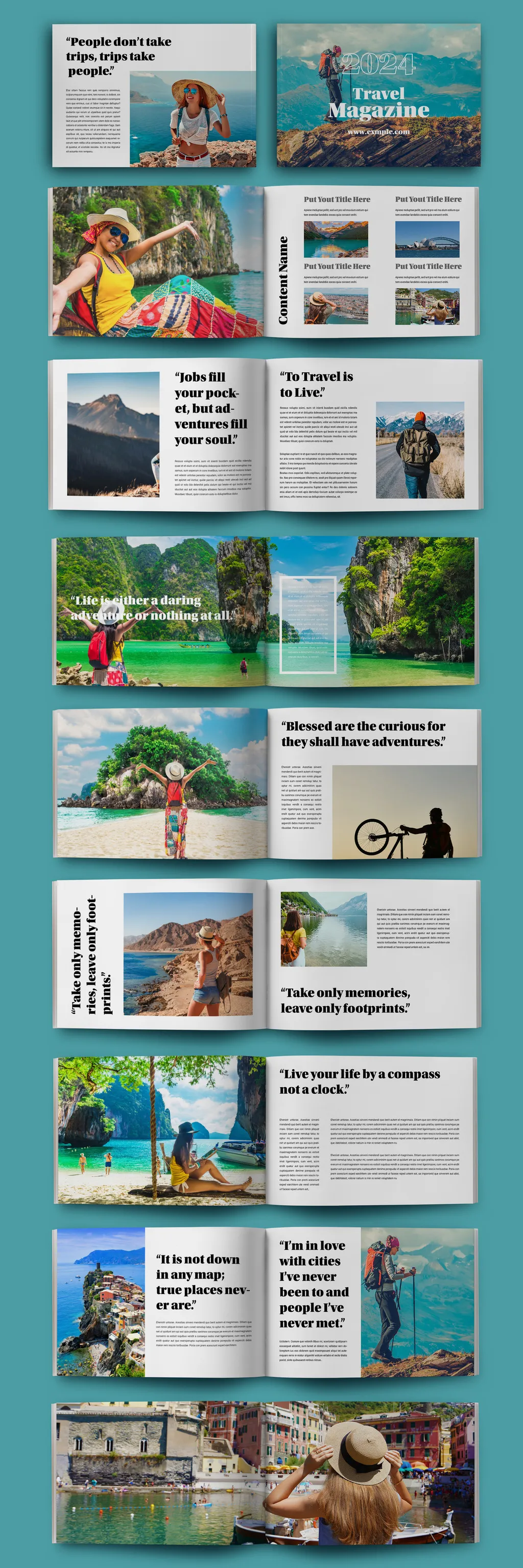 Adobestock - Magazine Template Layout 739429752