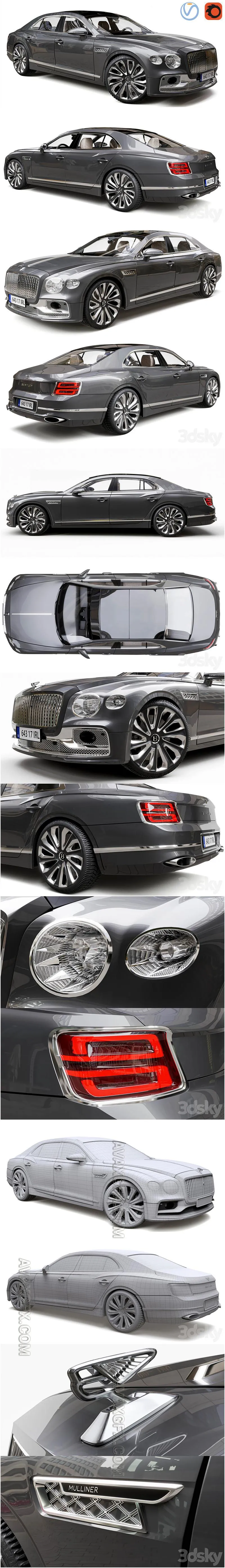 Bentley Flying Spur Mulliner 2022 - 3D Model