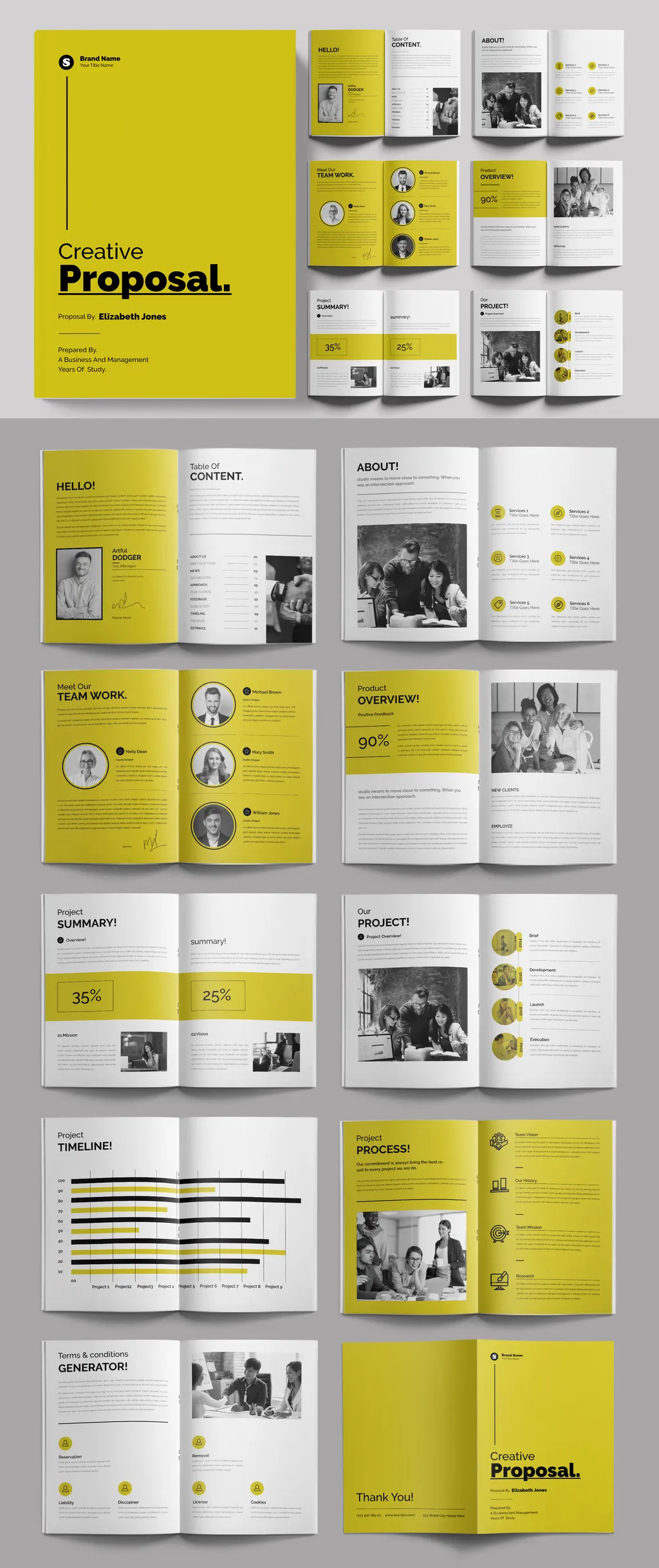 Adobestock - Business Proposal Template Layout 721271783