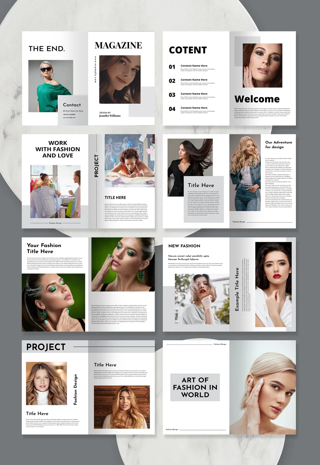 Adobestock - Clean Magazine Layout 714746326