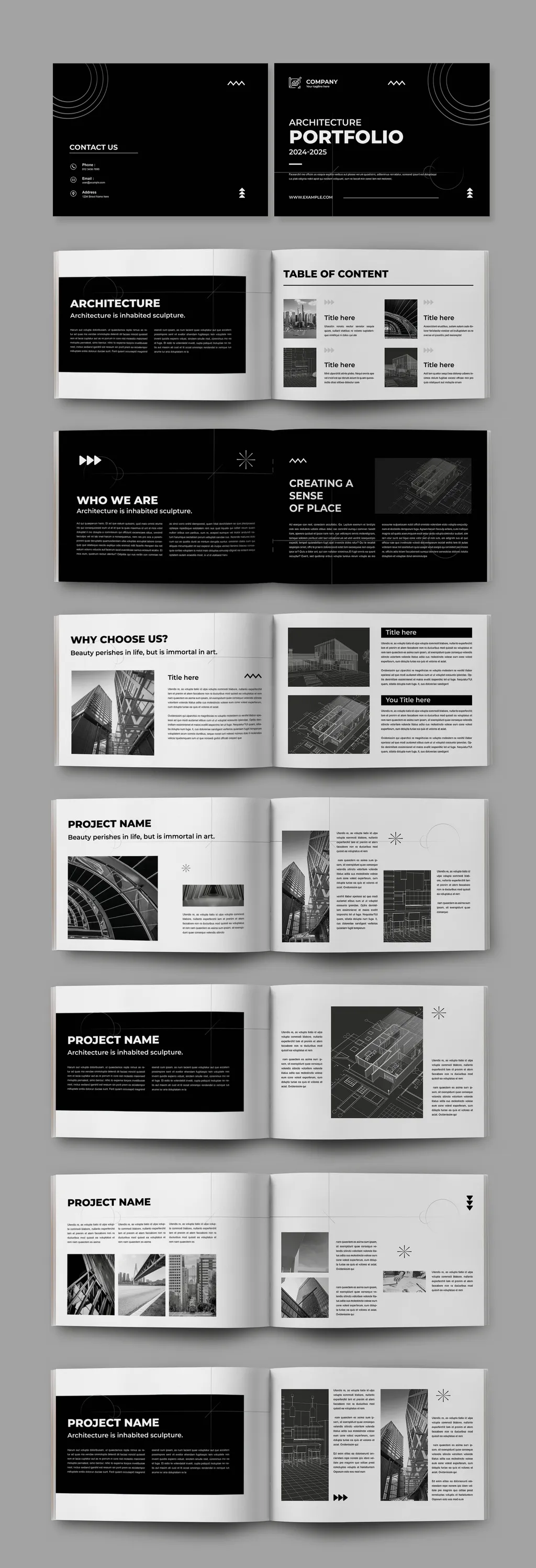 Adobestock - Architecture Portfolio Template 721818946