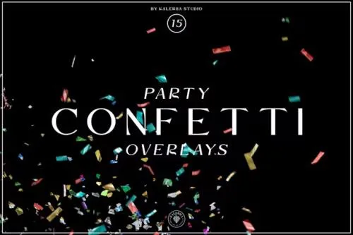 Party Confetti Overlays - 73LDYVB