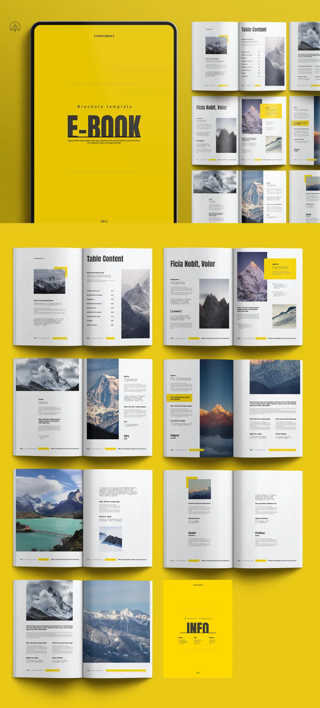 Adobestock - E-Book Brochure Template 714765046