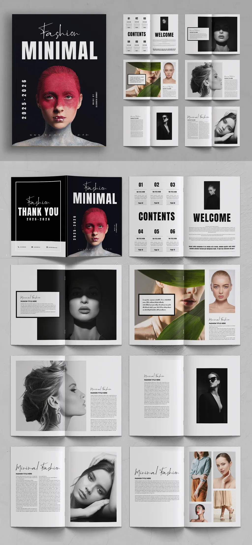 Adobestock - Minimal Magazine Design 725282105