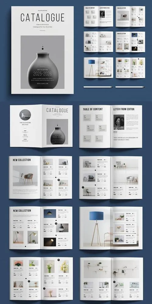 Minimal Product Catalog Layout