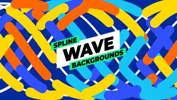 Spline Wave Backgrounds 51813517 Videohive
