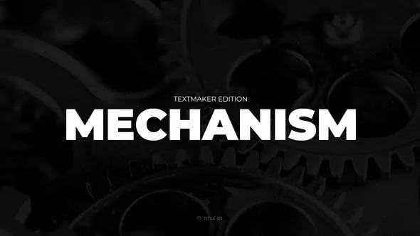 Titles Animator - Mechanism 51622965 Videohive