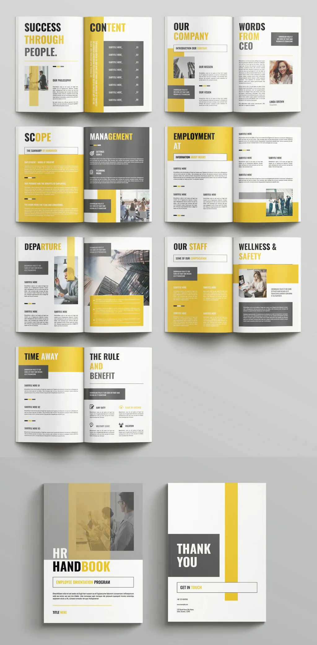 Adobestock - HR Handbook Template 716693607