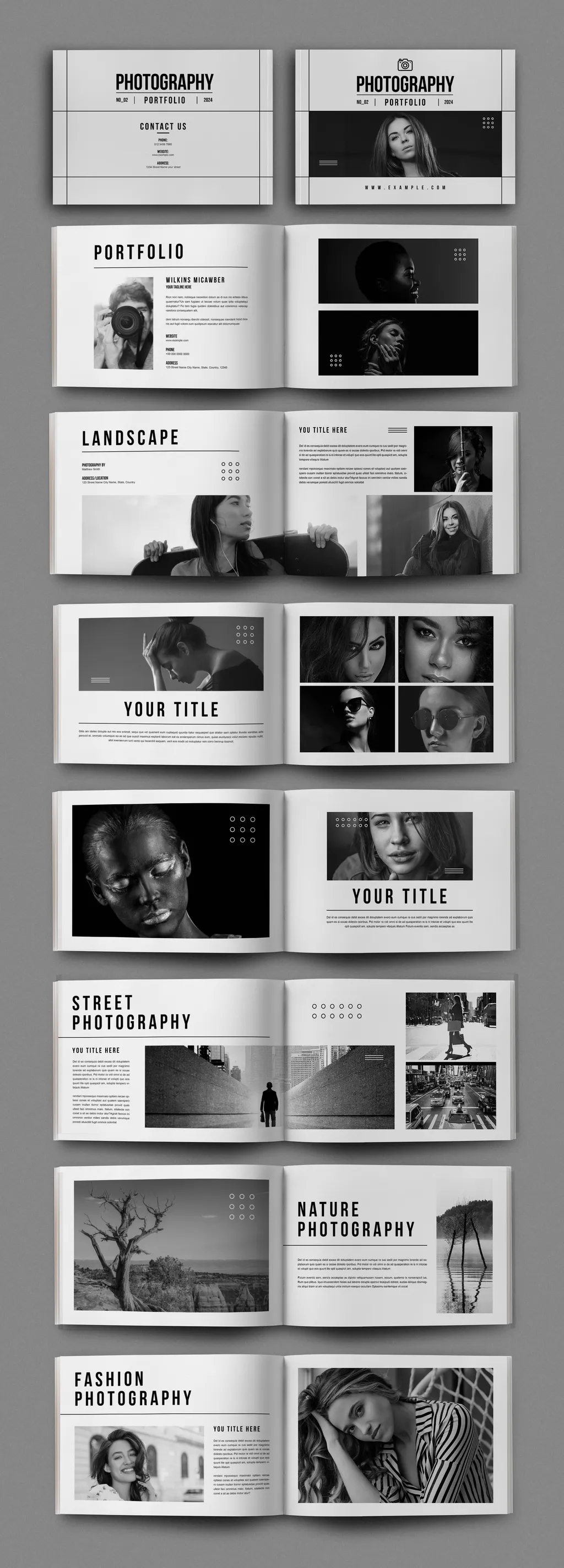 Adobestock - Photography Portfolio Layout 722994465