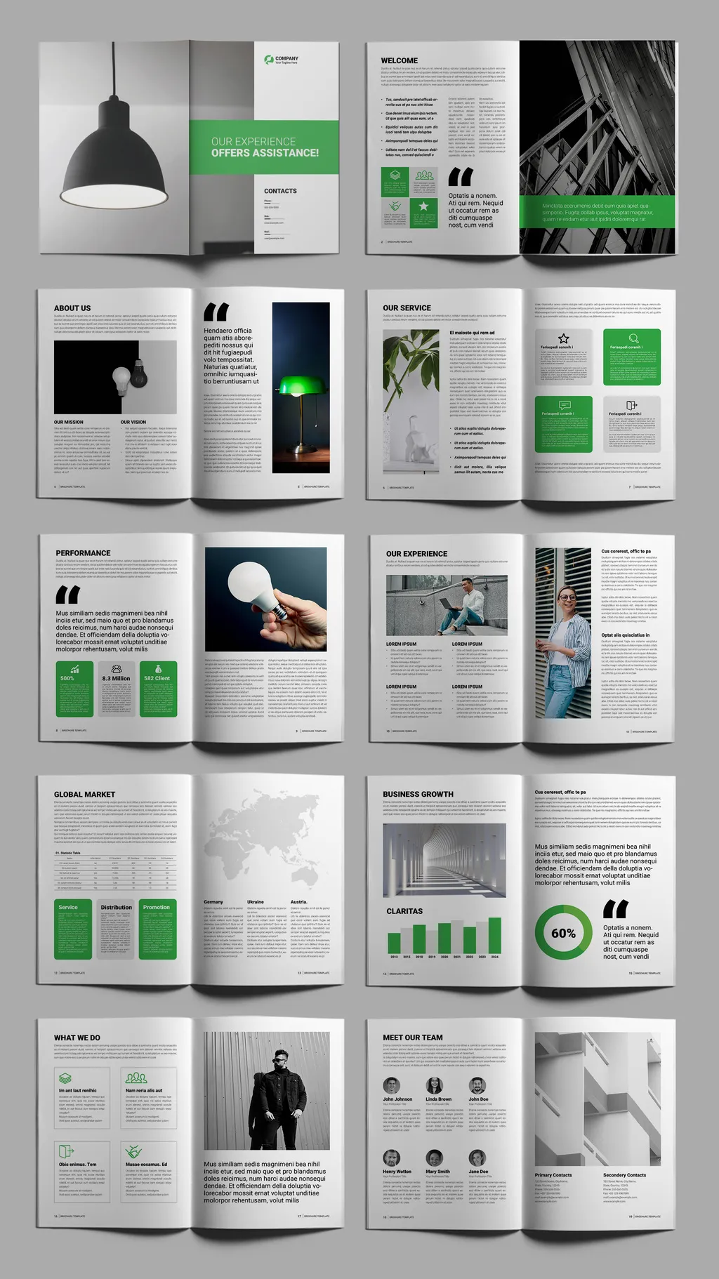 Adobestock - Business Brochure Template 718538165