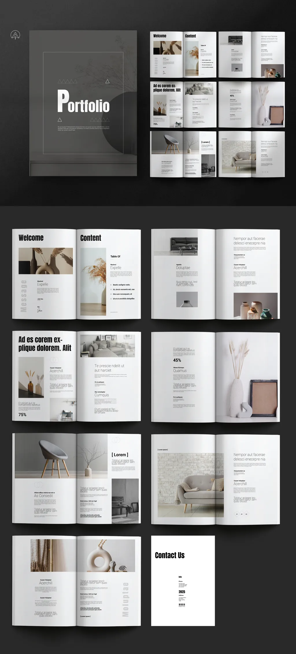 Adobestock - Portfolio Brochure Template 714765119