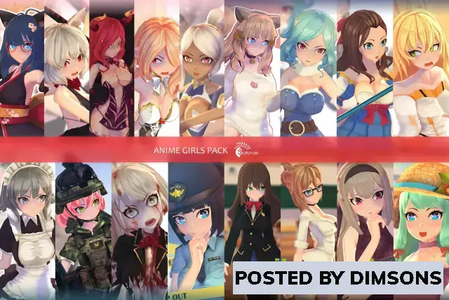 Unity 3D-Models Anime Girls Pack v1.2.2