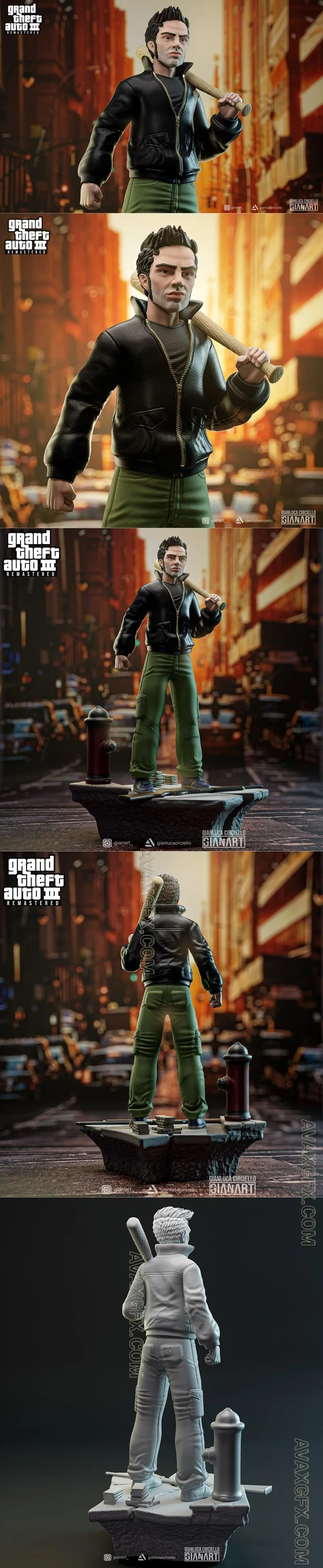 Grand Theft Auto 3 - STL 3D Model
