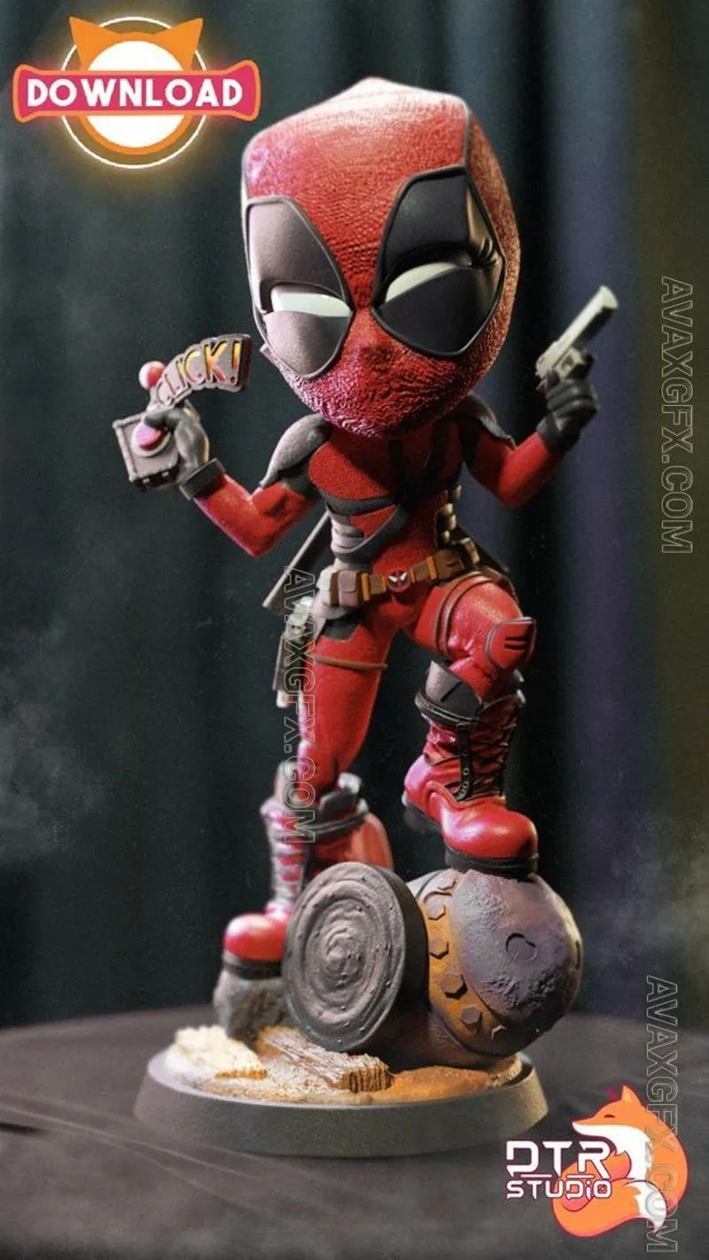 DTR Studio - Deadpool - STL 3D Model