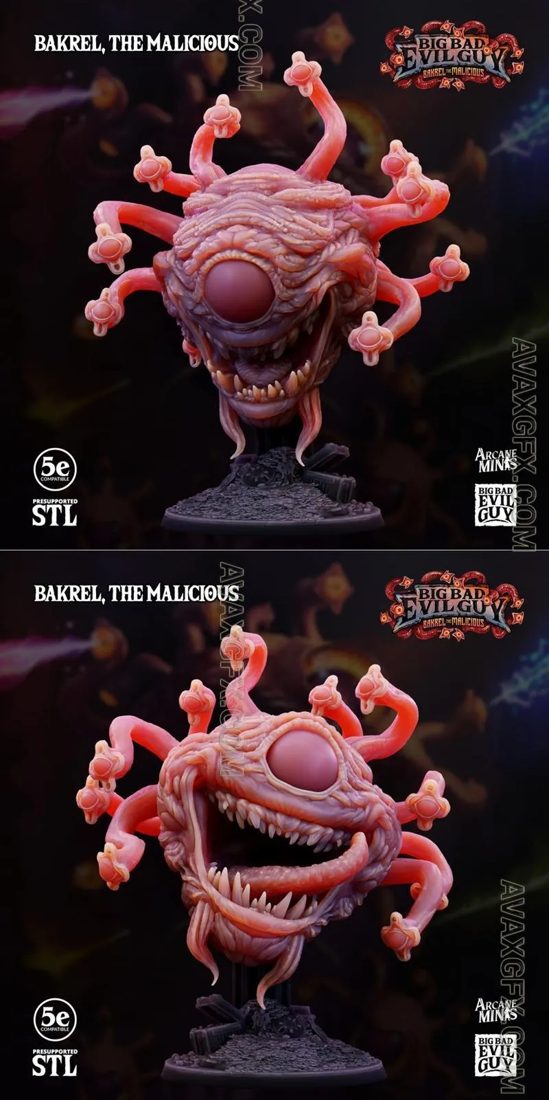 Bakrel The Malicious V2 - STL 3D Model