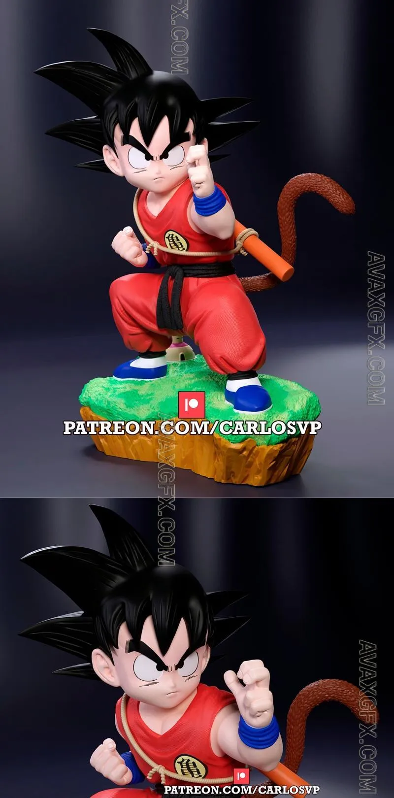 Carlos VP - Goku - STL 3D Model