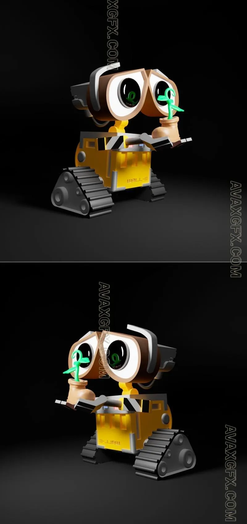 Wall-e funko - STL 3D Model