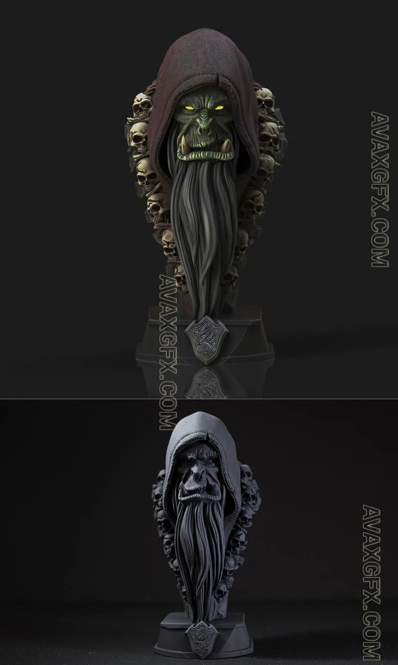 Gul'dan Bust - STL 3D Model