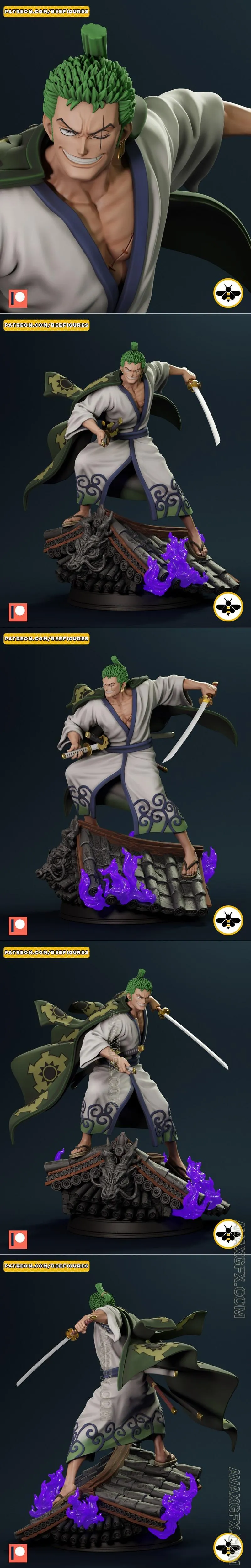 Bee Figures - Roronoa Zoro - STL 3D Model