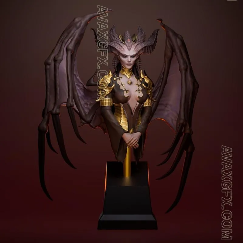 Goyd Lilith Bust - STL 3D Model