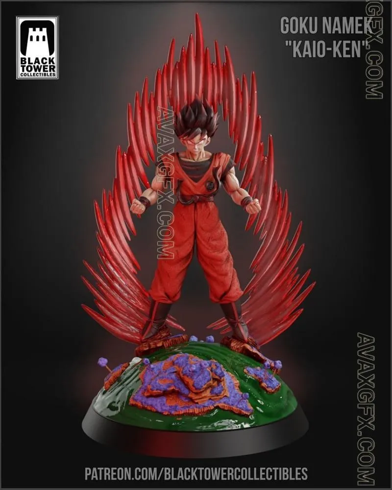 Black Tower Collectibles - Goku Kaioken - STL 3D Model