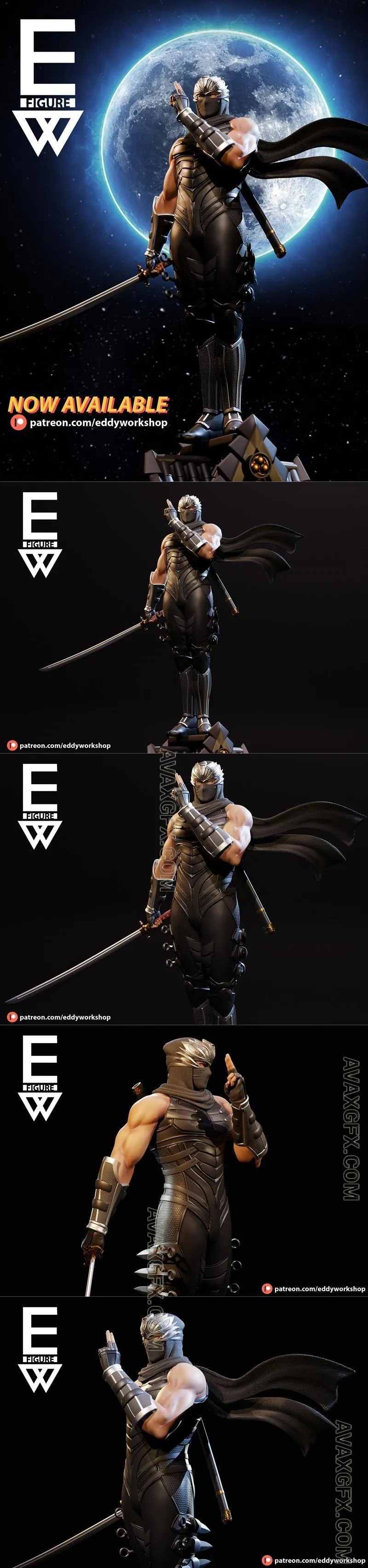 Eddy’s Workshop - Ryu Hayabusa - STL 3D Model