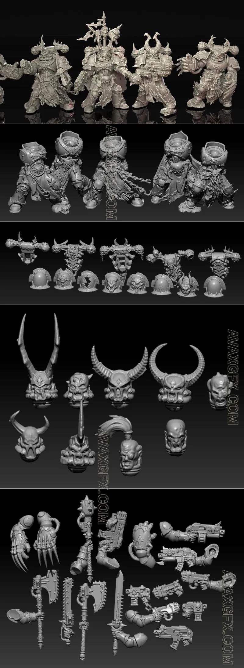 Chaos Chosen Scan Organized - STL 3D Model