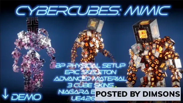 Unreal Engine Characters CyberCubes: Mimic v5.1