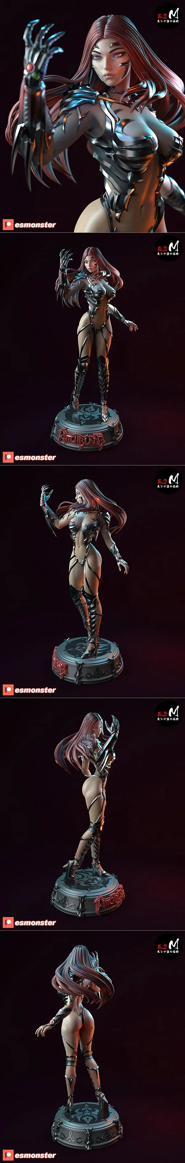 E.S Monster – Witchblade Sara Pezzini – 3D Print