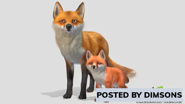 Unreal Engine Characters Fox - Family v5.1+