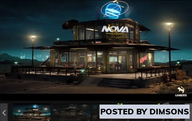 Unreal Engine Environments Nova Space Burgers / Cyberpunk Abandoned Restaurant / Space Bar + ULAT...