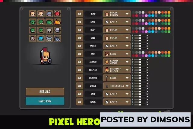 Unity 2D Pixel Heroes: Fantasy Editor v2.7