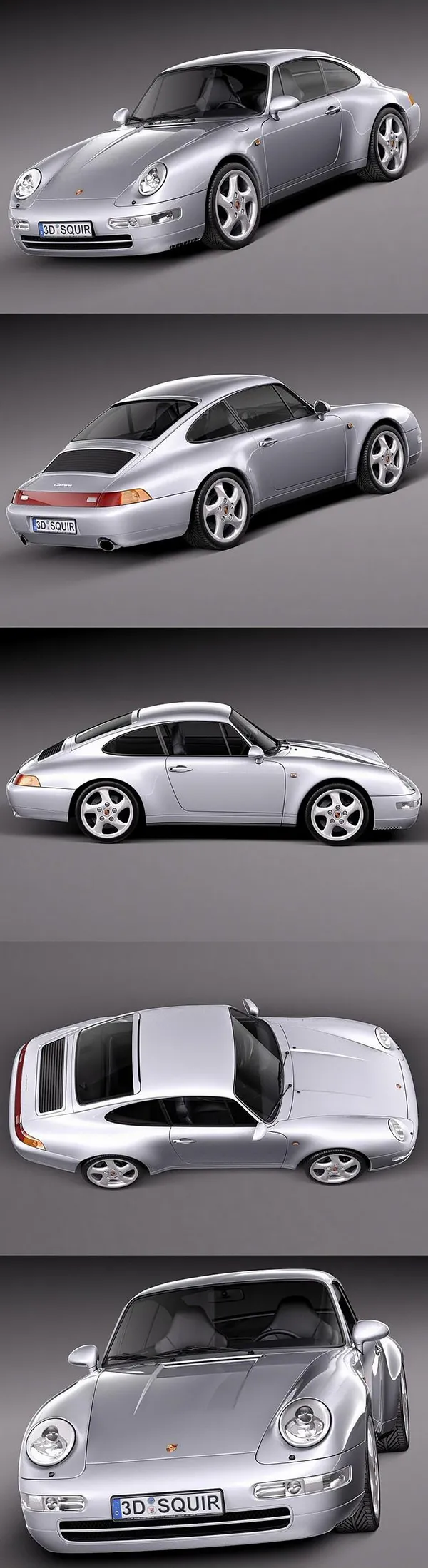 Porsche 911 993 Carrera 1994-1997 3D Model