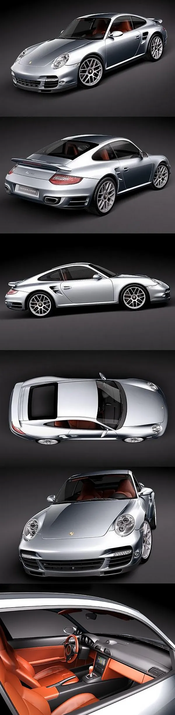 Porsche 911 Turbo 2010 3D Model