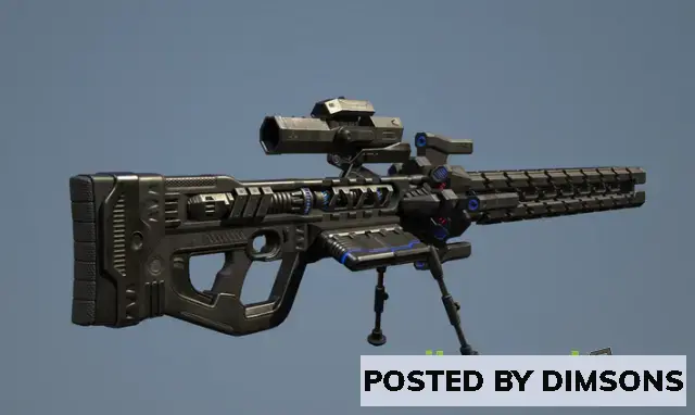 Unreal Engine Weapons Volt Shock Rifle With Hands v5.0+