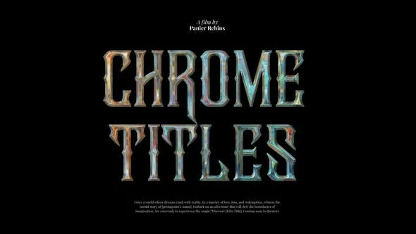 10 Cinematic Chrome Titles 52099347 Videohive