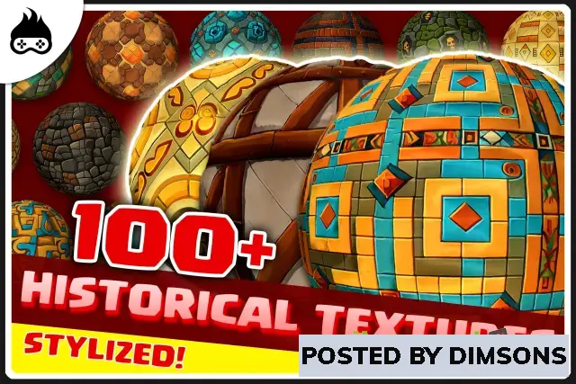 100+ Stylized Historical Textures - Medieval, Egyptian, Roman & More v1.1.0