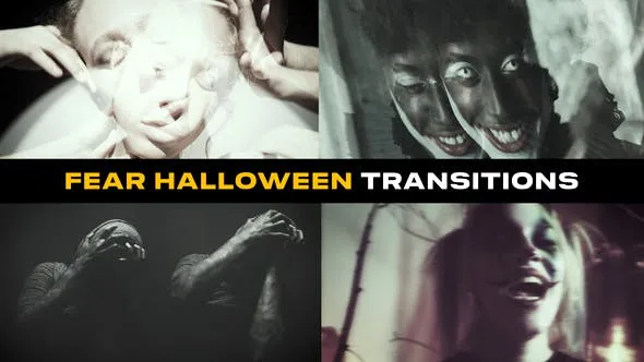 Fear Halloween Transitions | After Effects 52121048 Videohive