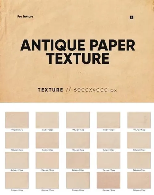 20 Antique Paper Texture HQ - 95135944