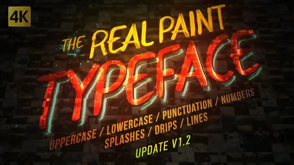 Real Paint Typeface Kit 19688638 Videohive