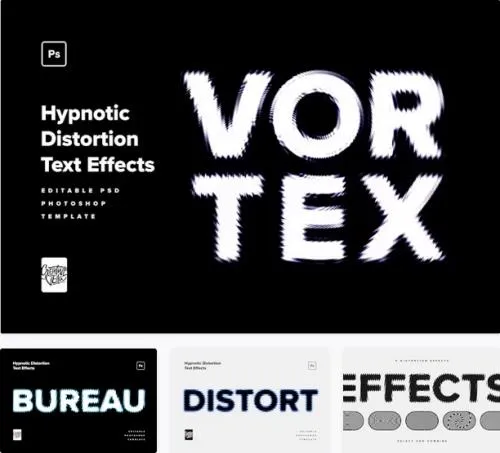 Hypnotic Distortion Text Effects - EEAEUCY