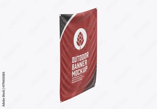 Adobestock - Outdoor Banner Mockup 779653383