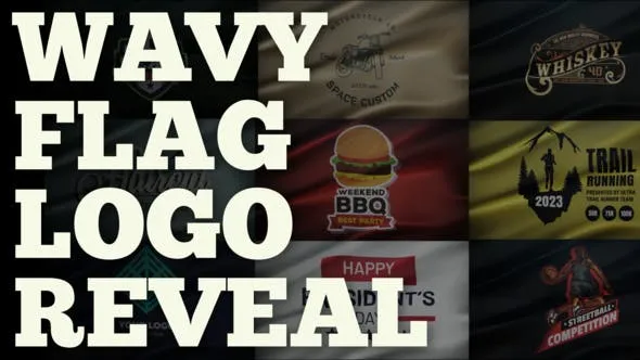 Wavy Flag Logo Reveal 52309888 Videohive