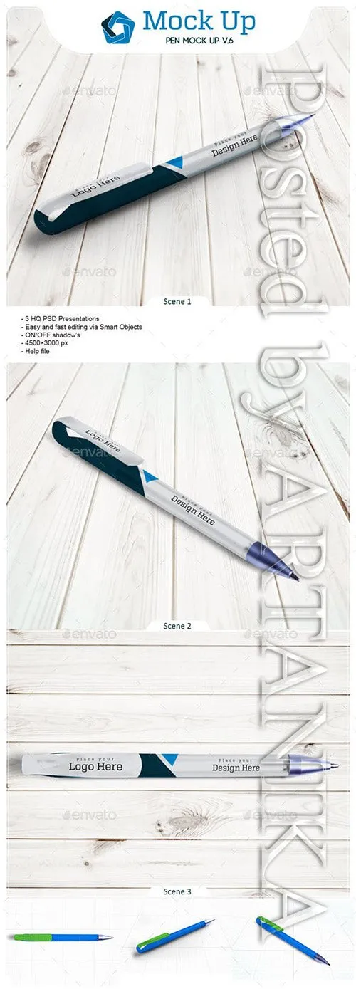 Graphicriver - Pen Mock Up V.6 12442620