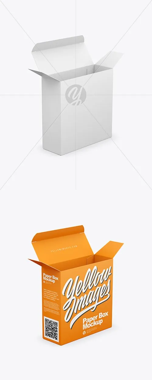 Opened Paper Box Mockup 43320 Layered TIF