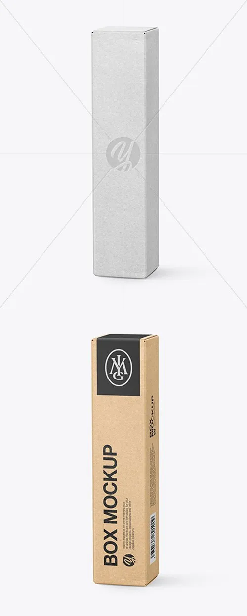 Kraft Paper Box Mockup 43324 Layered TIF