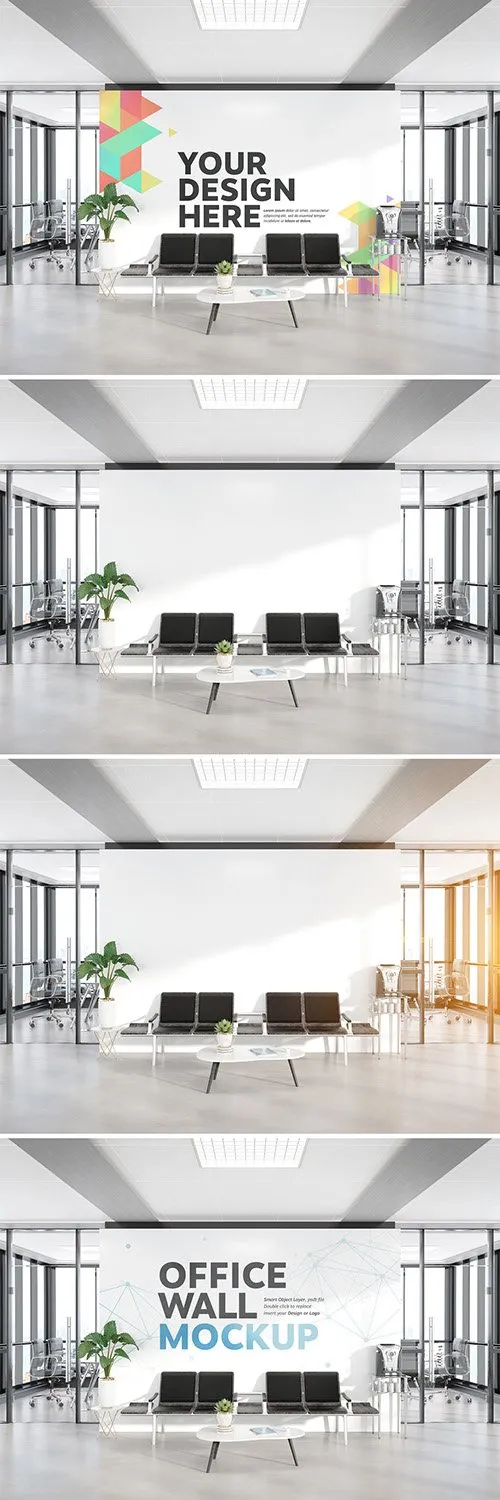 Waiting Room in Modern Office Mockup 268891232